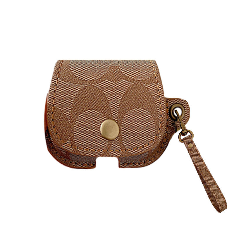 Δερμάτινος προπονητής AirPods Case Brown-CC231215