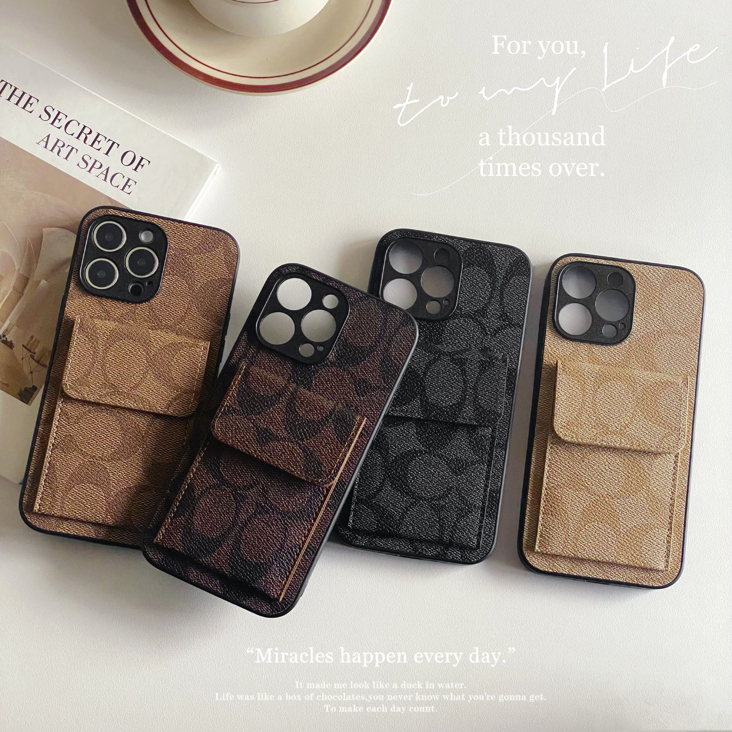 Coach iPhone-sak med Wallet Black-HP240513