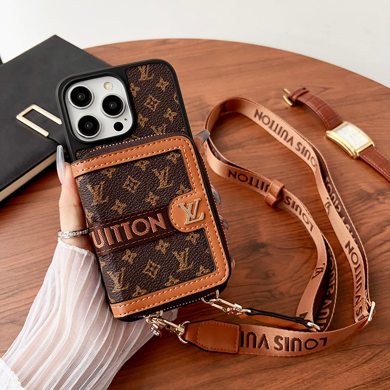 Lou GG Card Chain Chain Case para iPhone