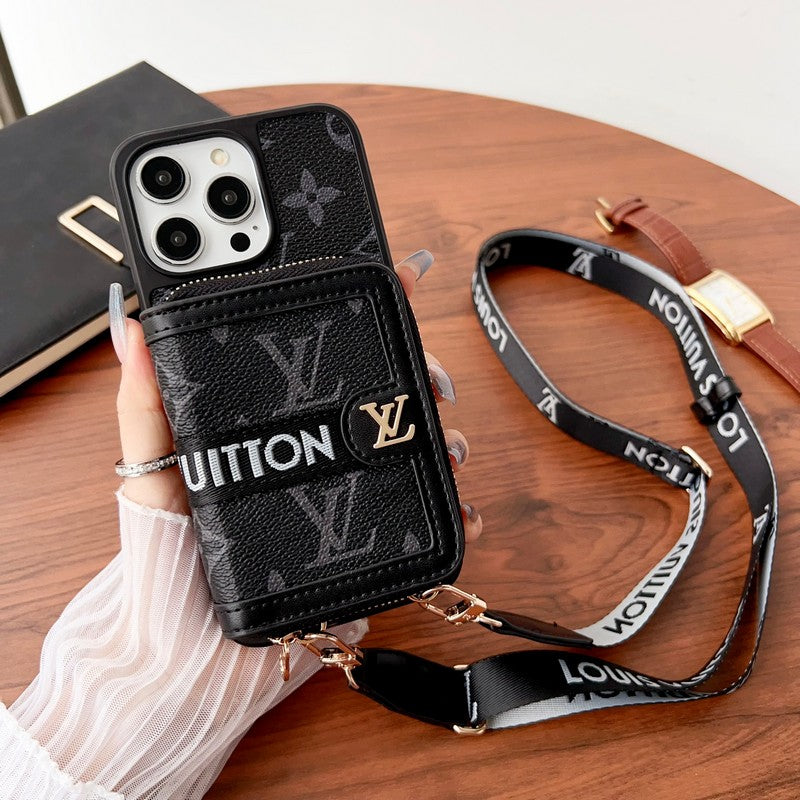 Lou GG Card Chain Chain Case para iPhone