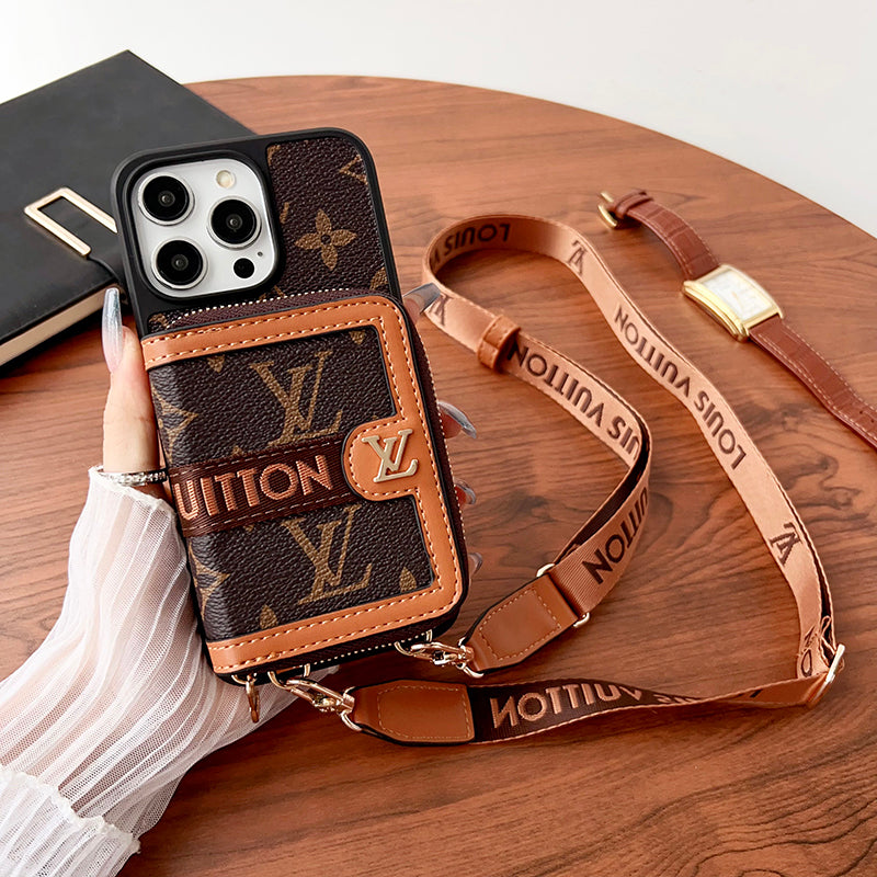 Lou GG Card Chain Chain Case para iPhone