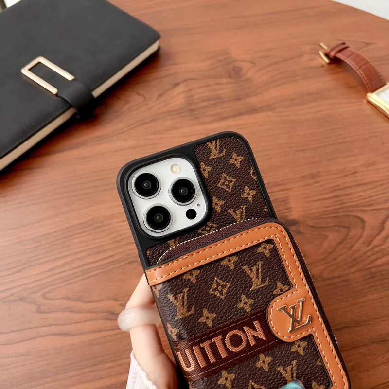 Lou GG Card Chain Chain Case para iPhone