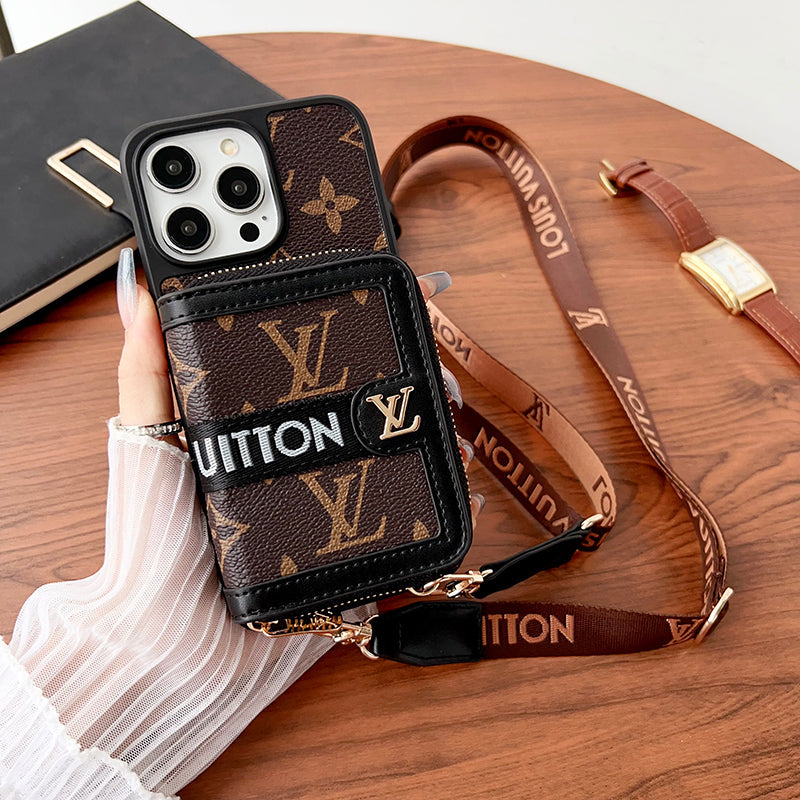 Lou GG Card Chain Chain Case para iPhone