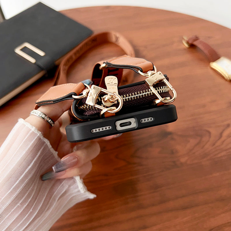 Lou GG Card Chain Chain Case para iPhone