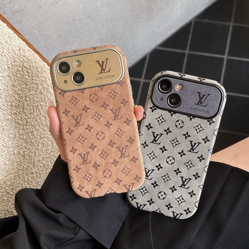 Lou Brown & Svart klassisk iPhone-deksel i skinn