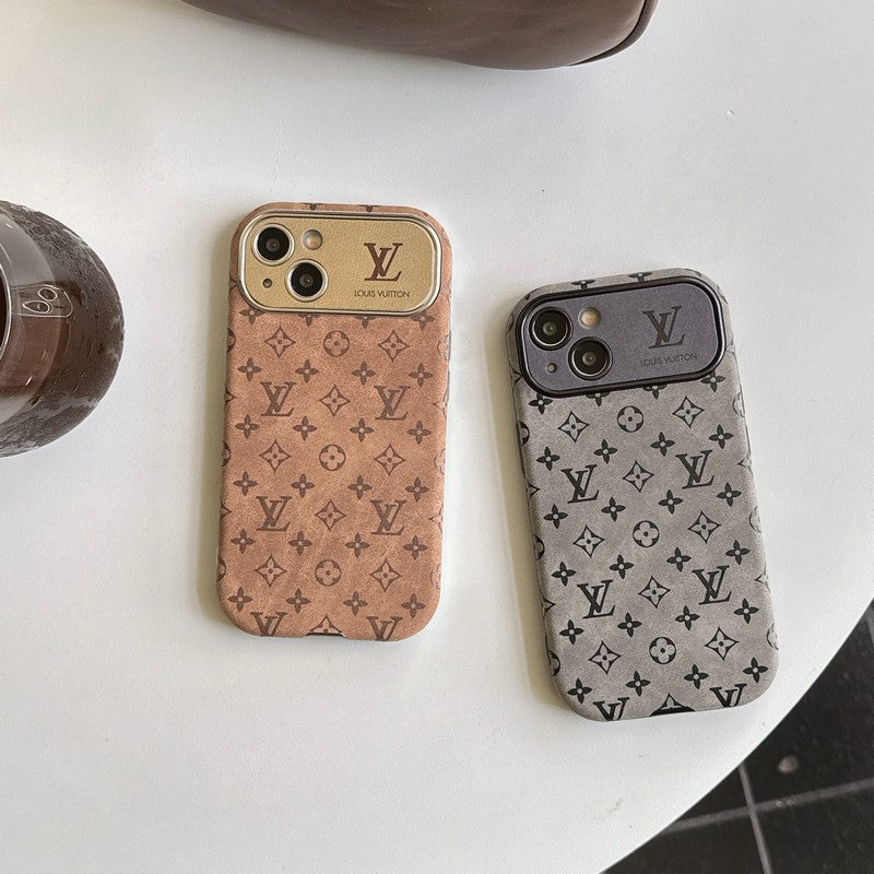 Lou Brown & Svart klassisk iPhone-deksel i skinn