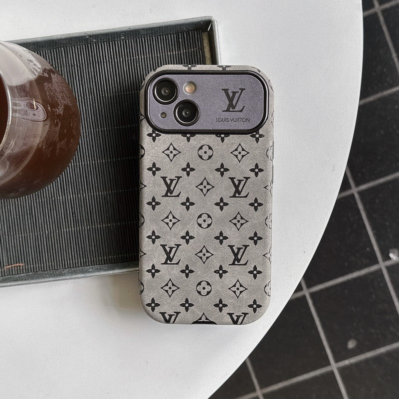 Lou Brown & Svart klassisk iPhone-deksel i skinn