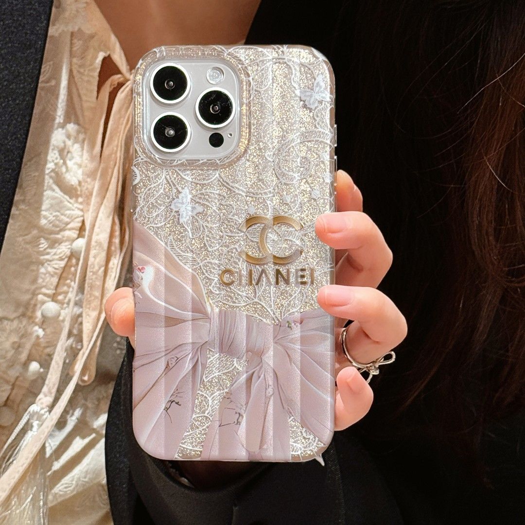 Chique Elegance: Luxury Pearl-verstrikt iPhone-hoes