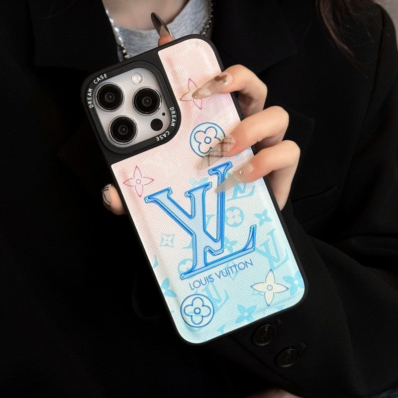 Lou Blue Leather iPhone -veske