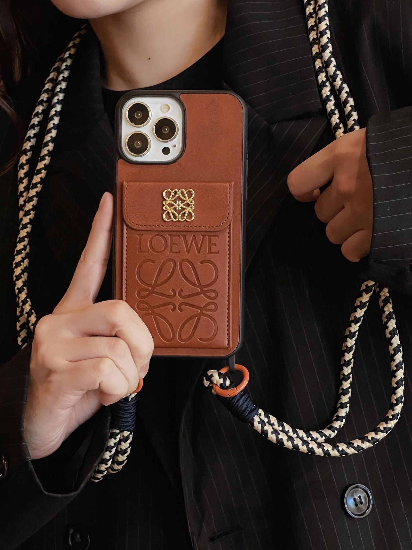 LOE Card Holder Leather iPhone -veske