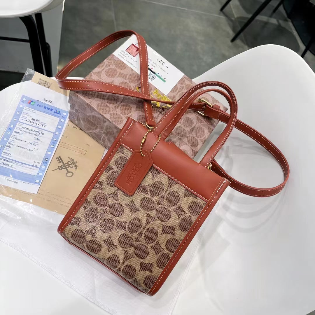 Bolsa de mão de couro elegante: um toque de luxo leve