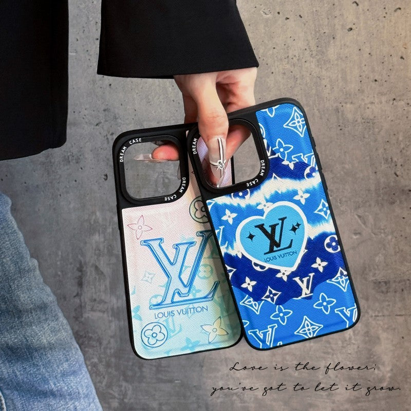 Lou Blue Leather iPhone -veske
