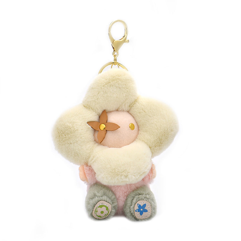 Chaveiro de pelúcia de girassol fofo – Bolsa de boneca Vivian para mulheres, carro & Decoração de mochila