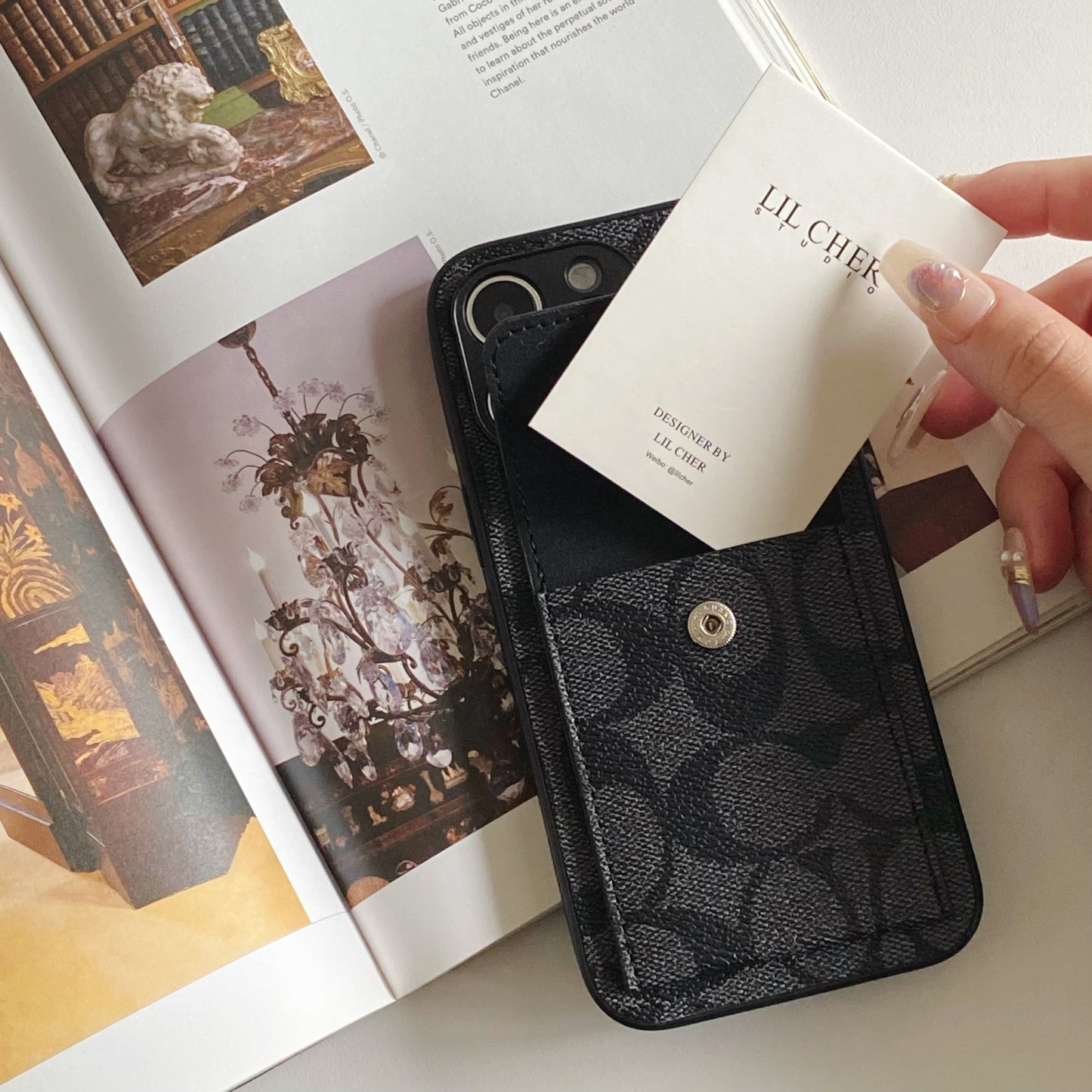 Coach iPhone-sak med Wallet Black-HP240513