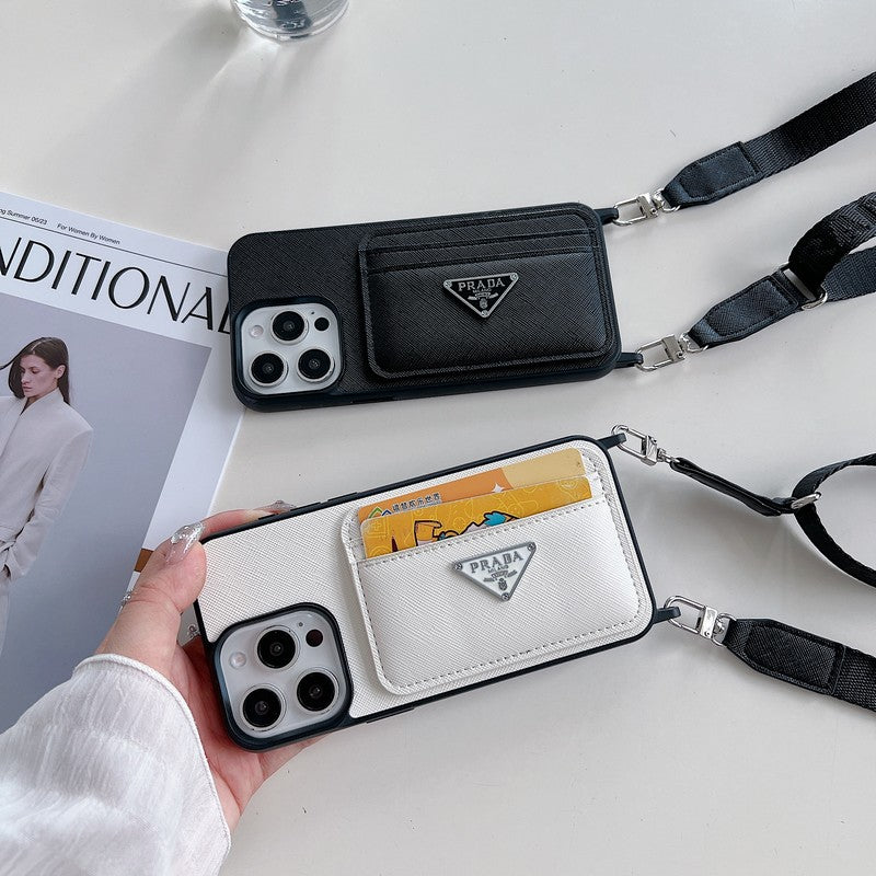 PRA -kortholderen CrossBody iPhone -sak