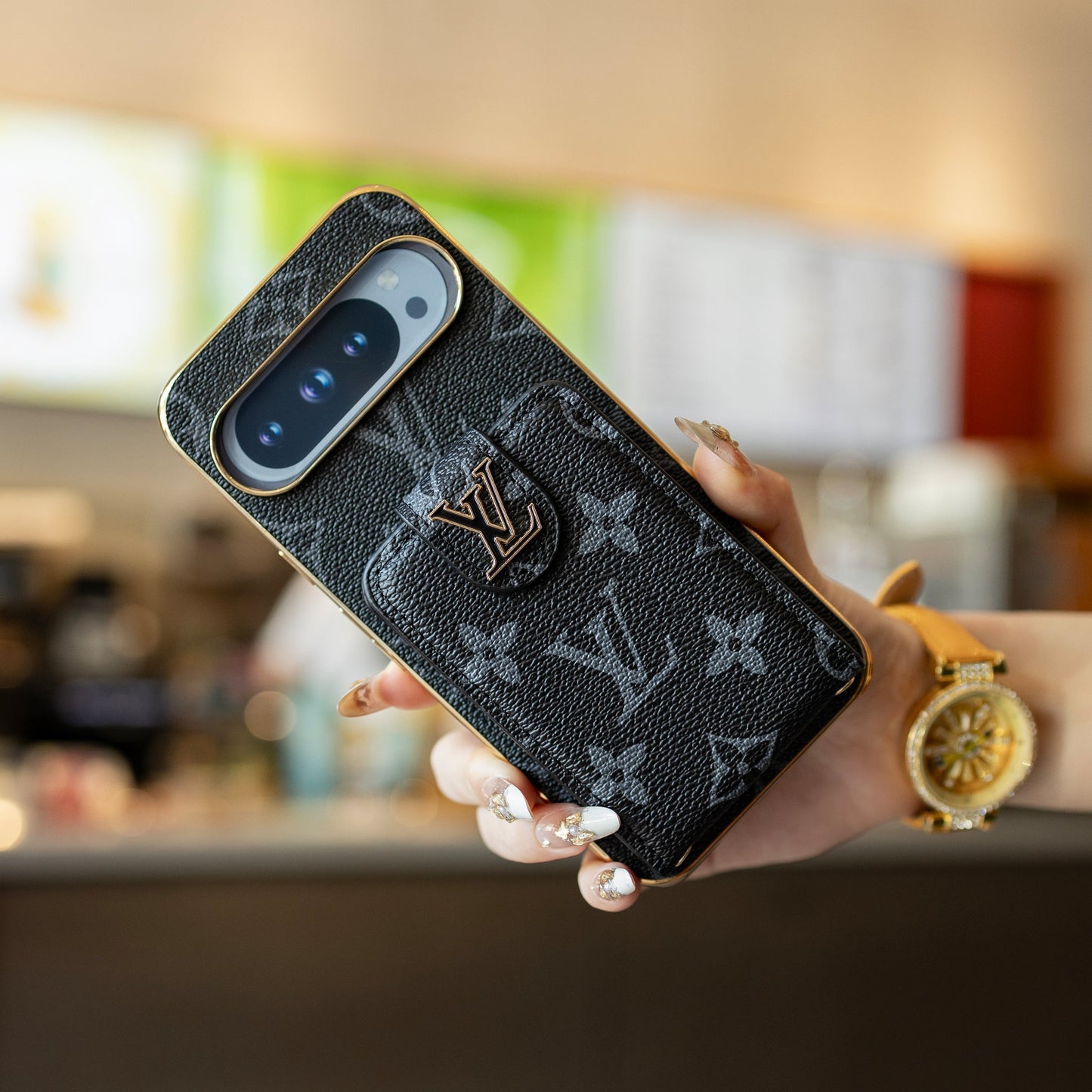 Luksuriøs lanyard Google Pixel -telefonveske