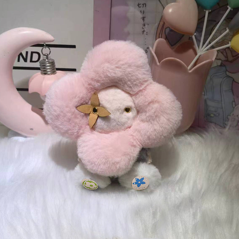 Sætur sólblóma-plysjalykill – Vivian dúkkutöskusjarma fyrir konur, bíl & Bakpokaskreyting