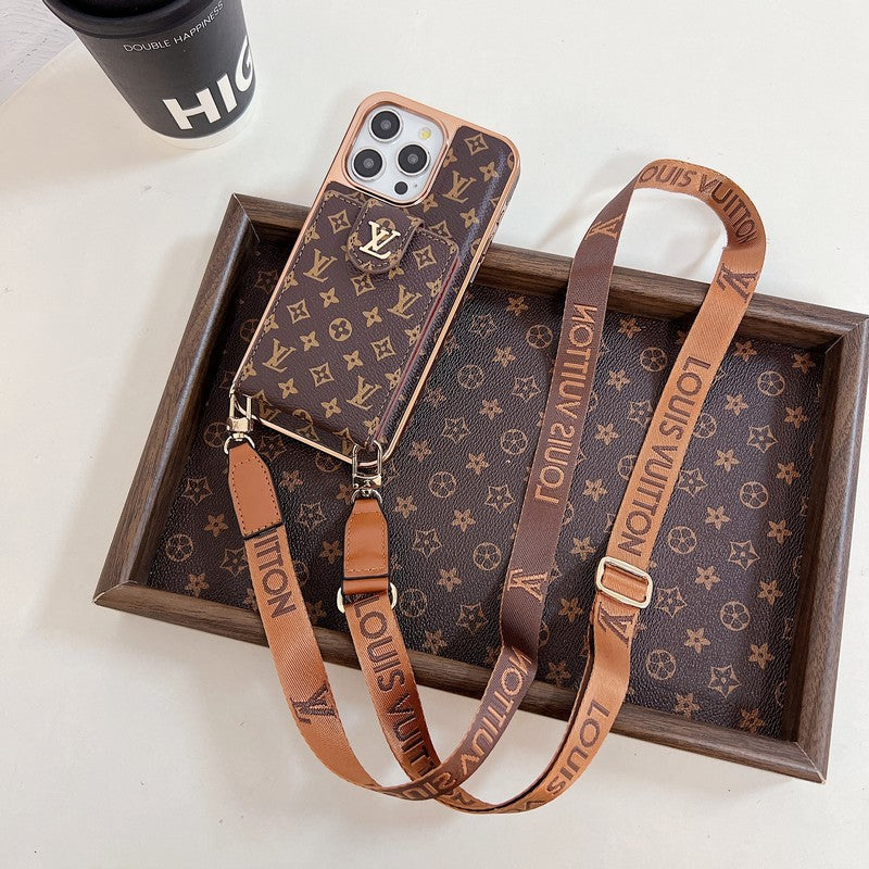 Lou Gold Cover Crossbody iPhone -saken