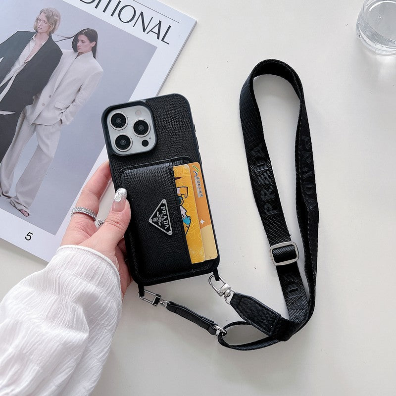 PRA -kortholderen CrossBody iPhone -sak