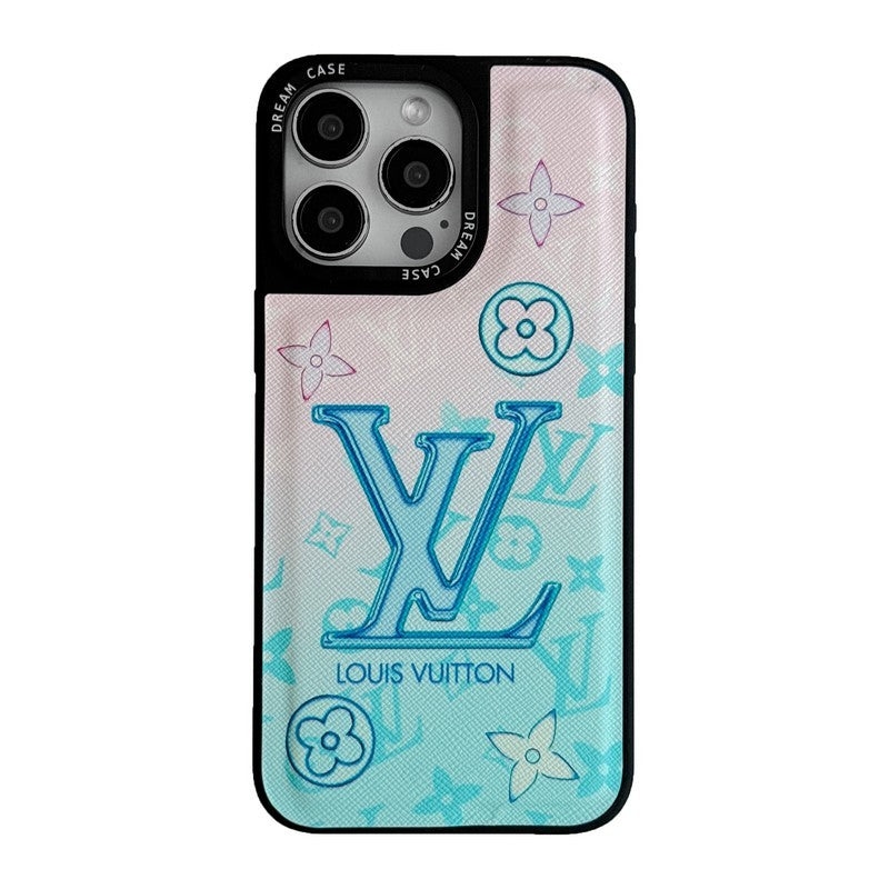 Lou Blue Leather iPhone -veske