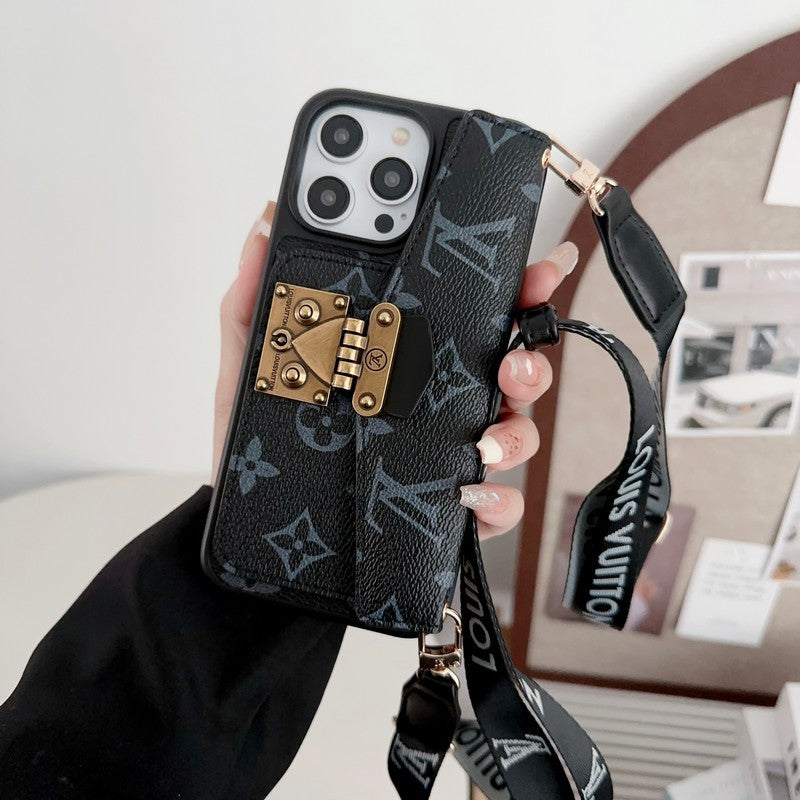 Lou Lock Card Bag Crossbody Chain iPhone
