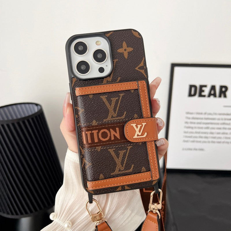Lou Chain Chain Chain Classic Brown iPhone Case