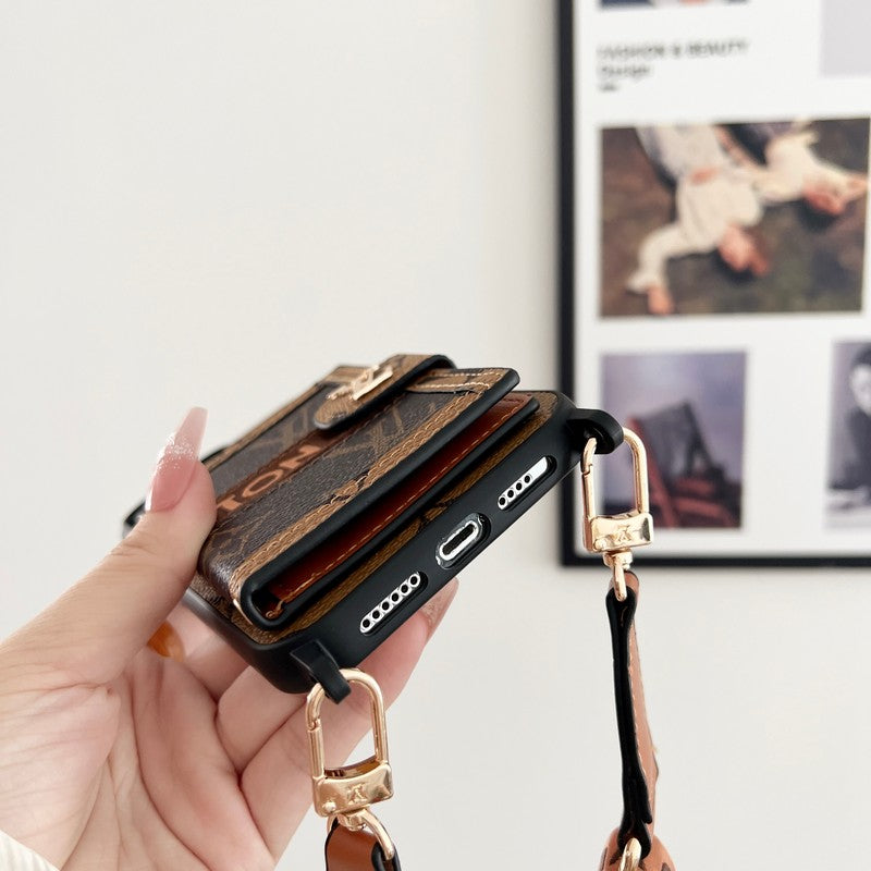 Lou Chain Chain Chain Classic Brown iPhone Case