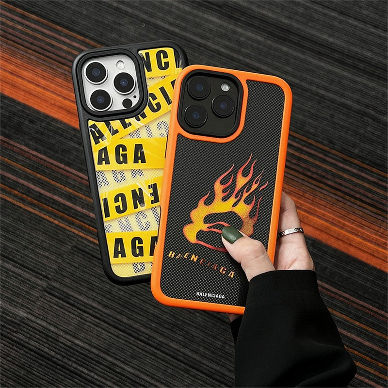 BB Amarelo & Capa vermelha para iPhone