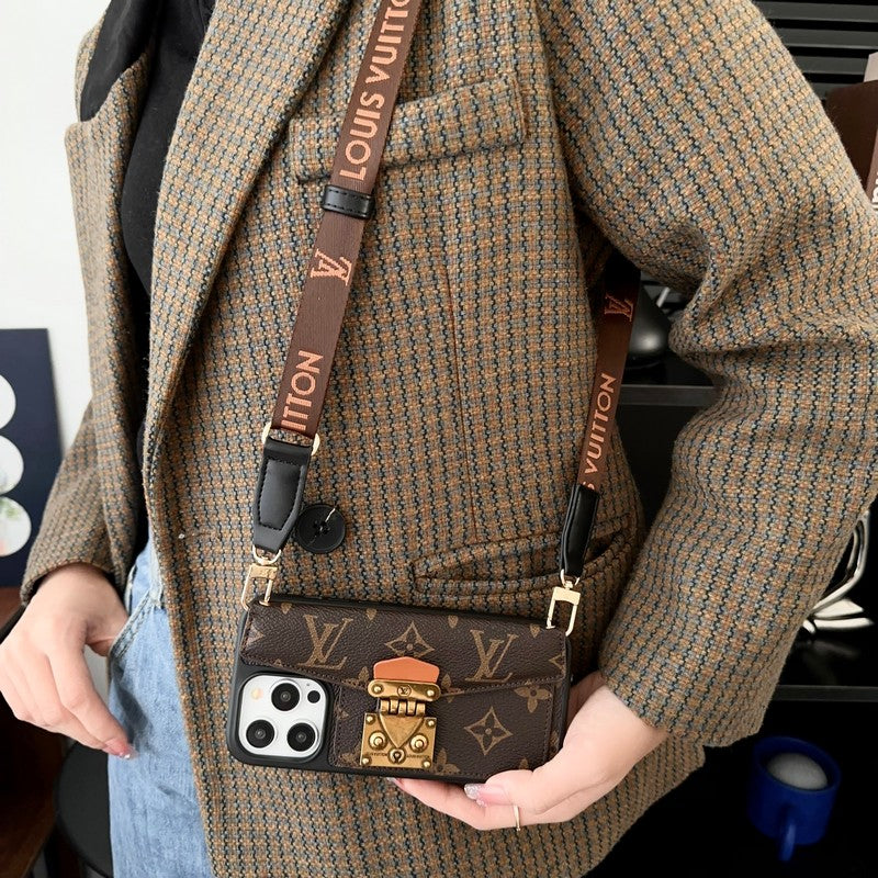 Lou Lock Card Bag Crossbody Chain iPhone