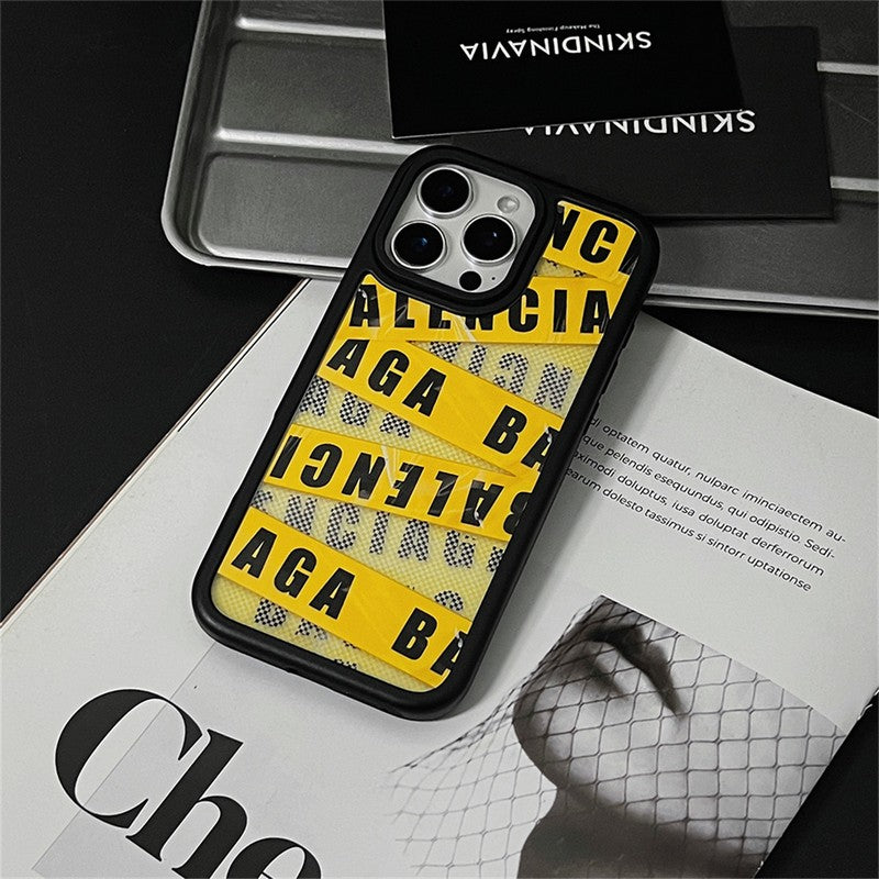 BB Amarelo & Capa vermelha para iPhone