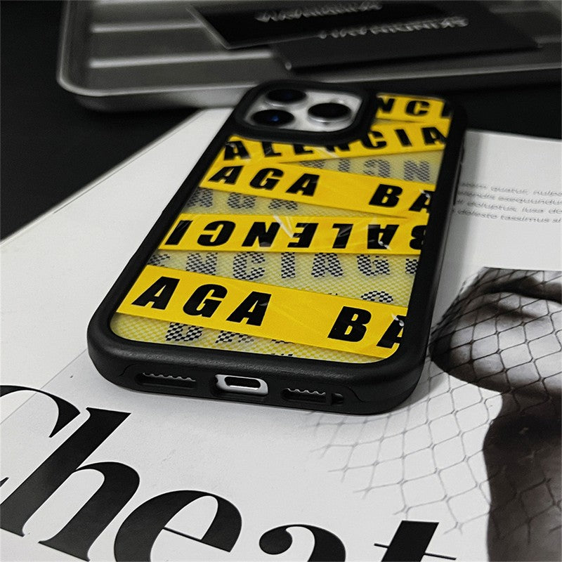 BB Amarelo & Capa vermelha para iPhone