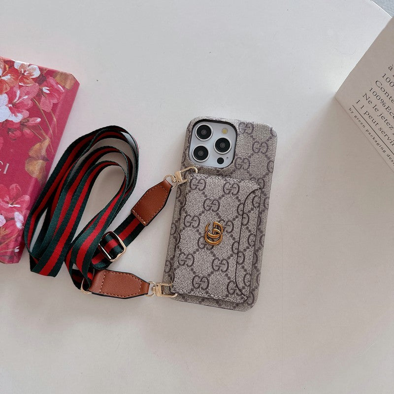 GG Card Saco Crossbody Classic iPhone Case