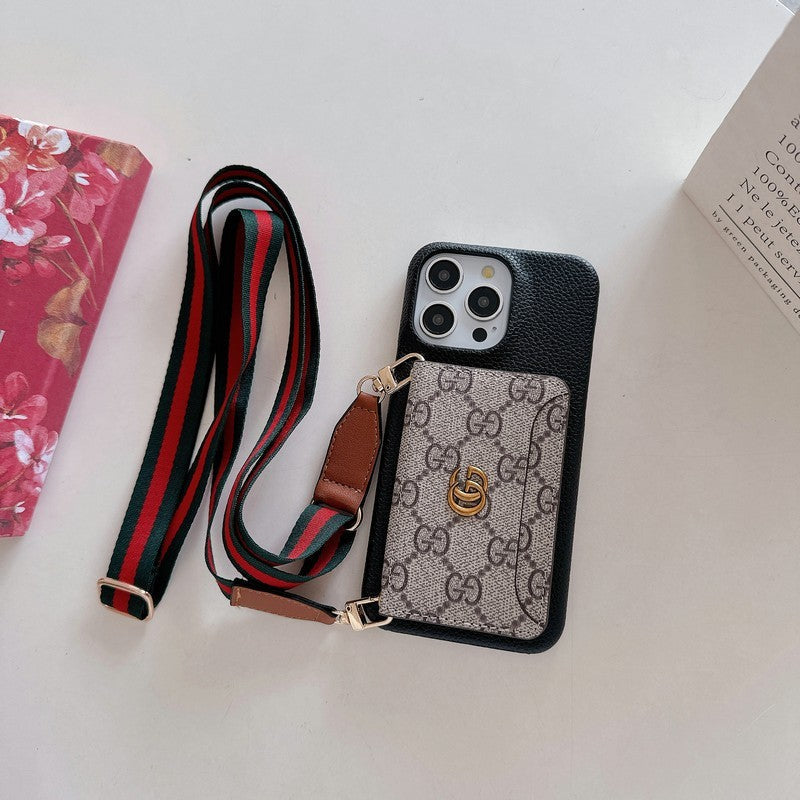 GG Card Saco Crossbody Classic iPhone Case