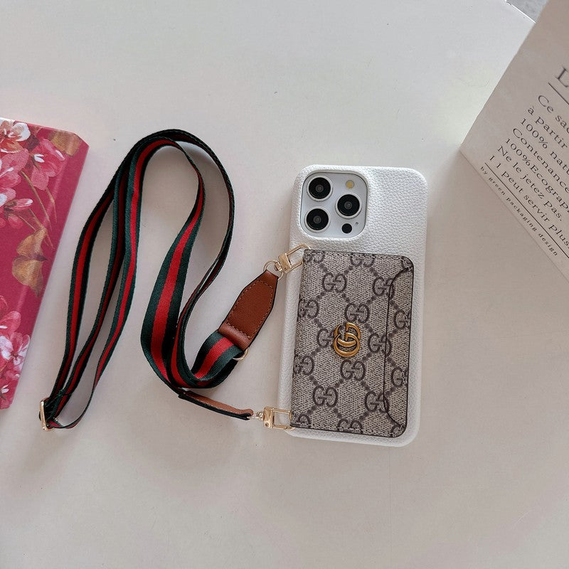 GG Card Saco Crossbody Classic iPhone Case