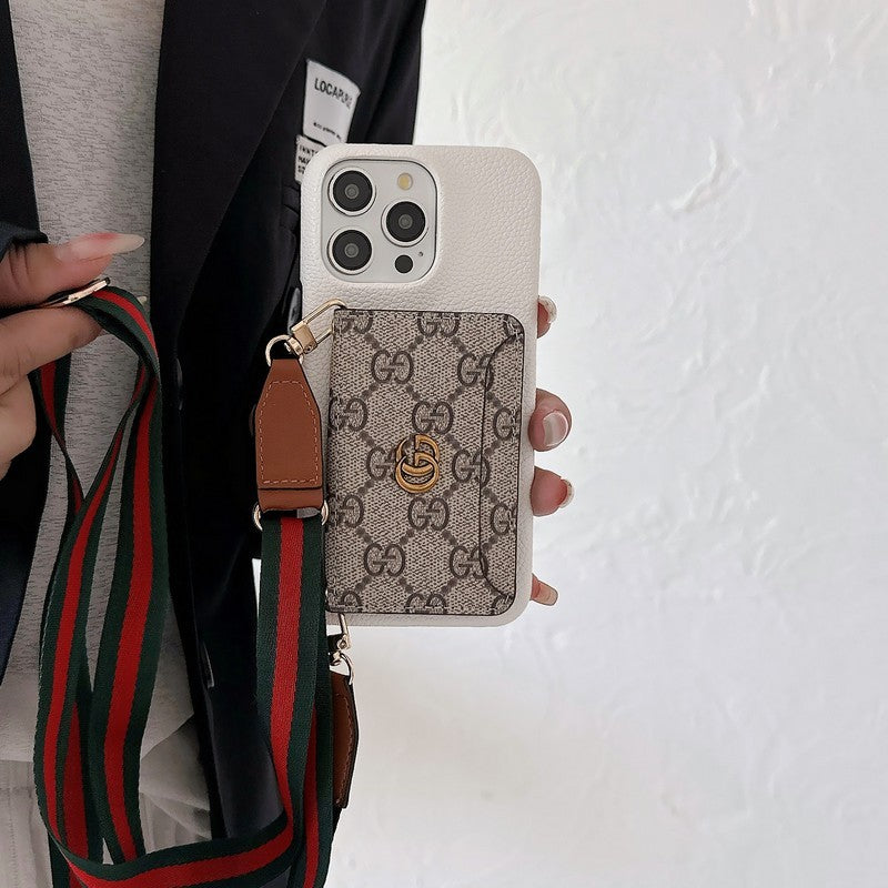 GG Card Saco Crossbody Classic iPhone Case