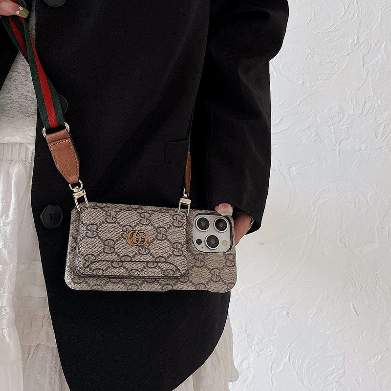 GG Card Saco Crossbody Classic iPhone Case