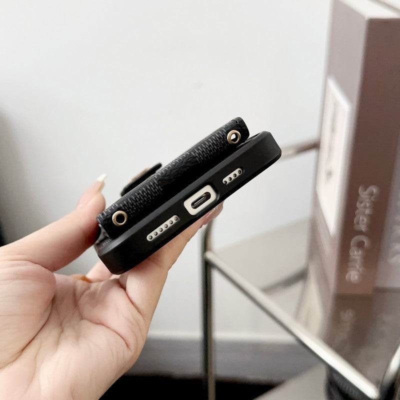 Caixa para iPhone da cadeia de bolsa de cartão GG