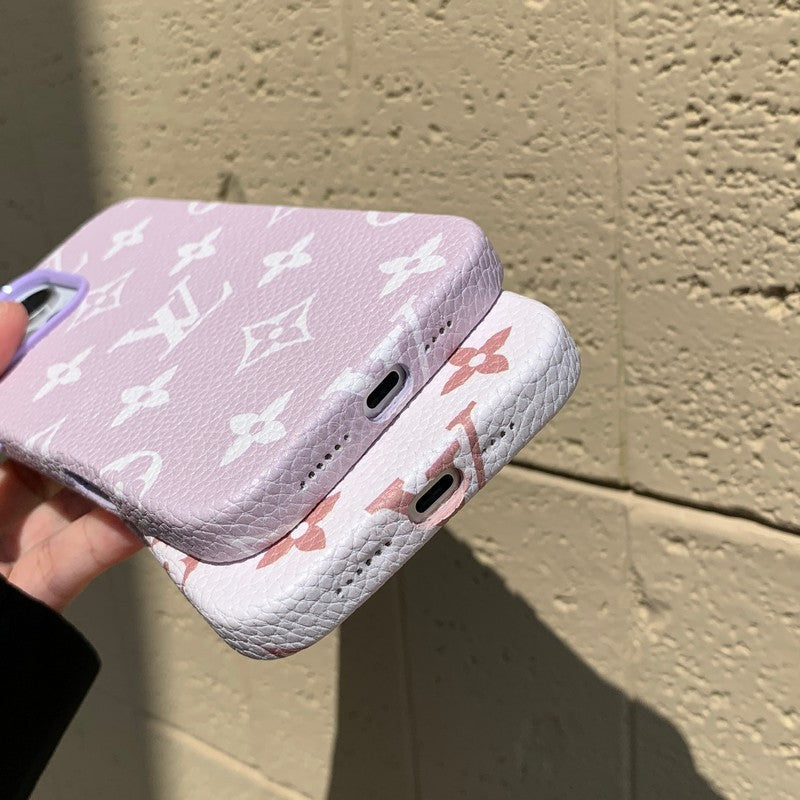 Lou leður iPhone mál