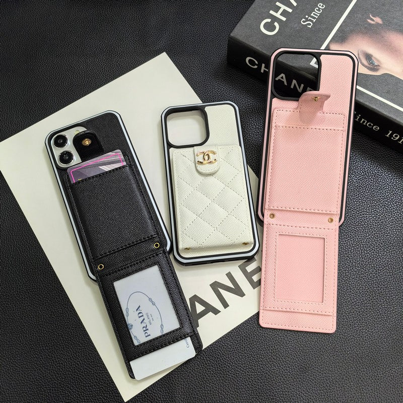 C.C iPhone-skinndeksel i skinn