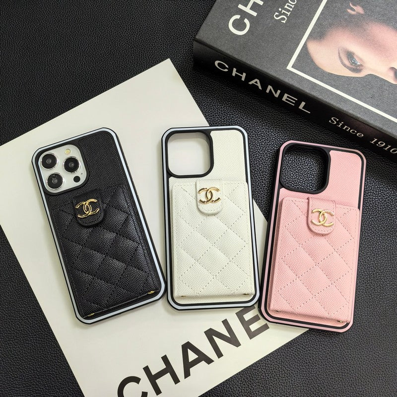 C.C iPhone-skinndeksel i skinn