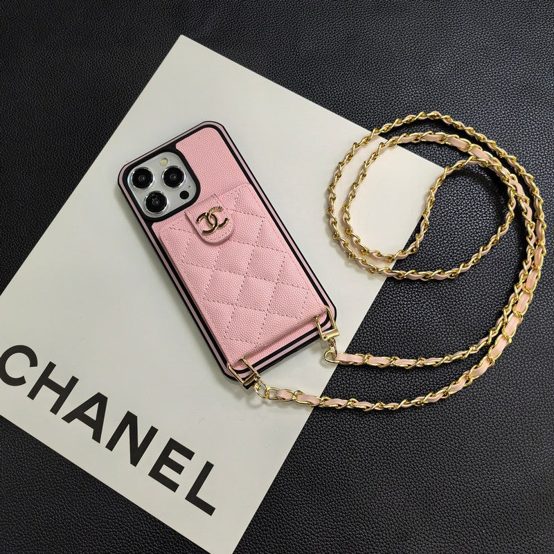 C.C iPhone-skinndeksel i skinn