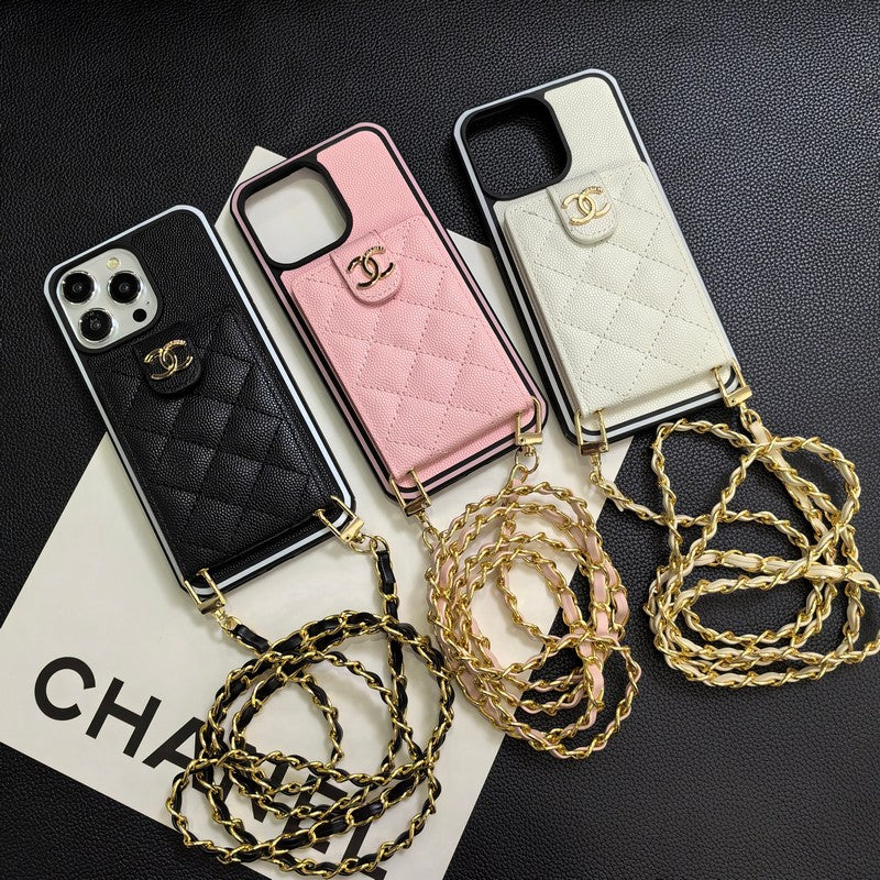 C.C iPhone-skinndeksel i skinn