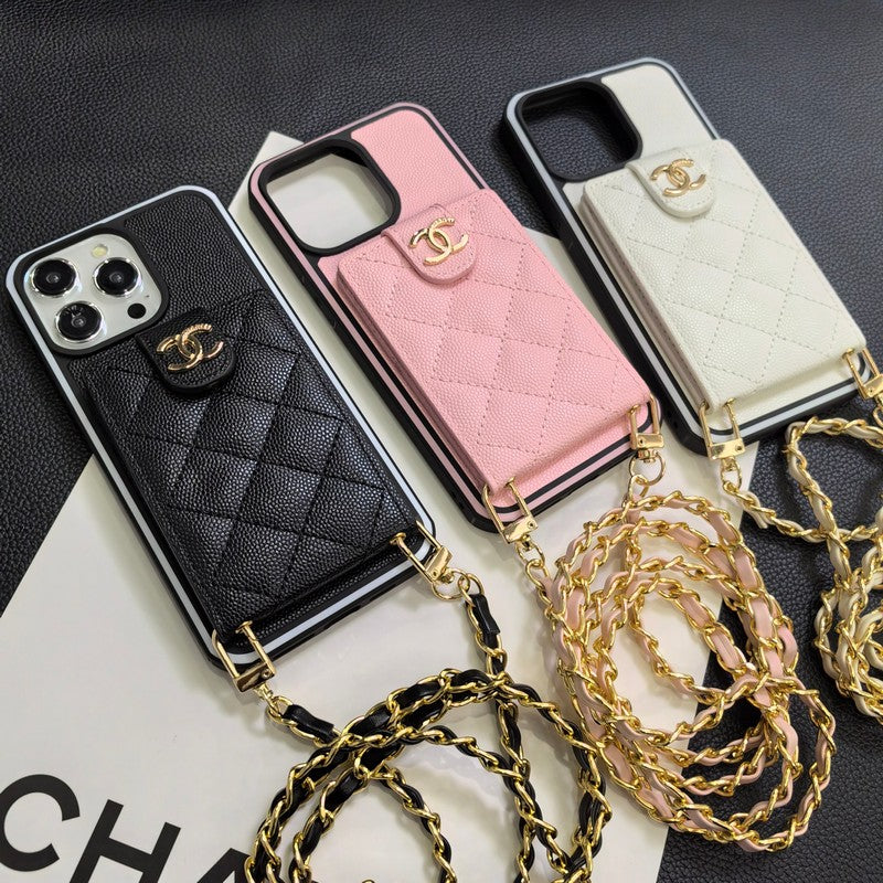 C.C iPhone-skinndeksel i skinn