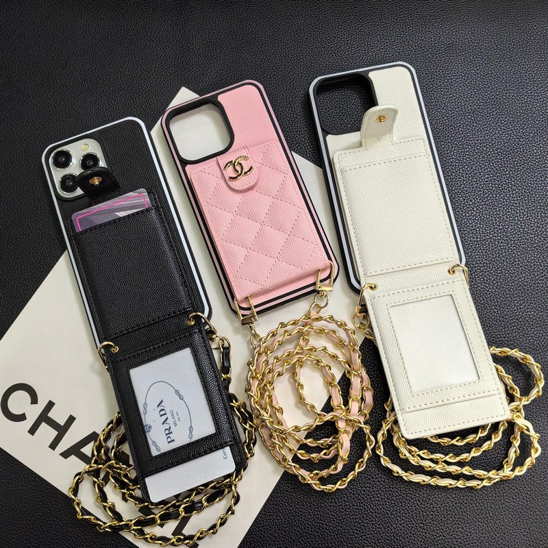 C.C iPhone-skinndeksel i skinn
