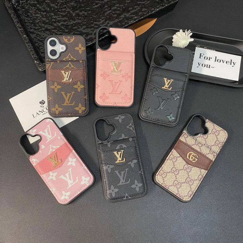 Caso para iPhone de bolsa de cartão GG