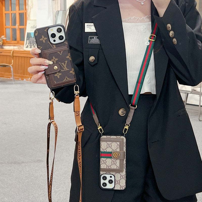 Casa para iPhone de bolsa de cartão GG