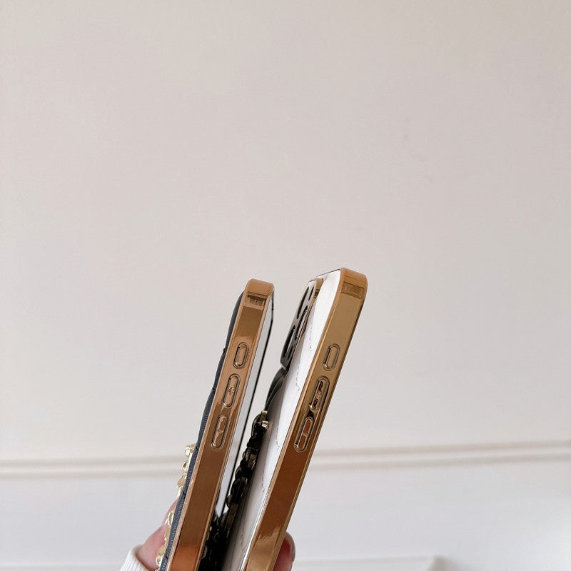 Caso para iPhone de couro colorido Saint