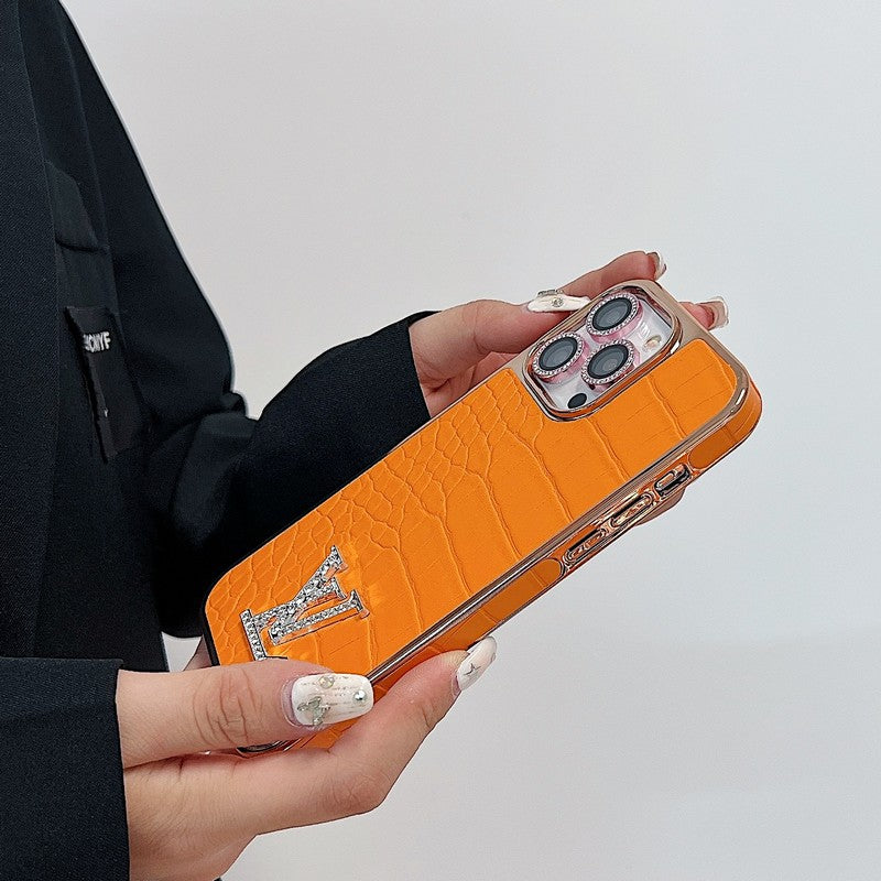 Lou Diamond Logo Rose Gold iPhone
