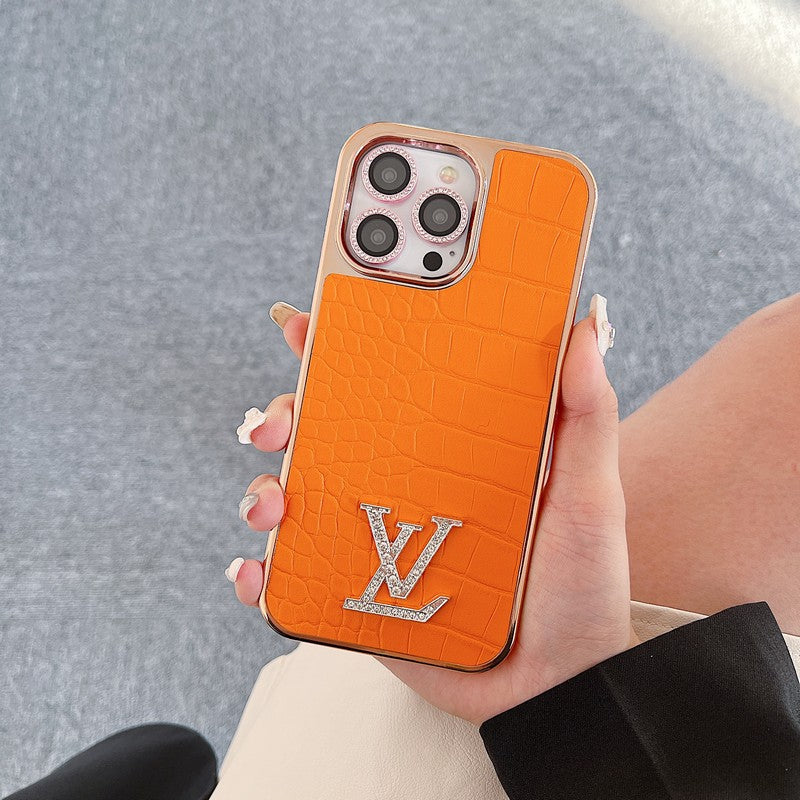 Lou Diamond Logo Rose Gold iPhone