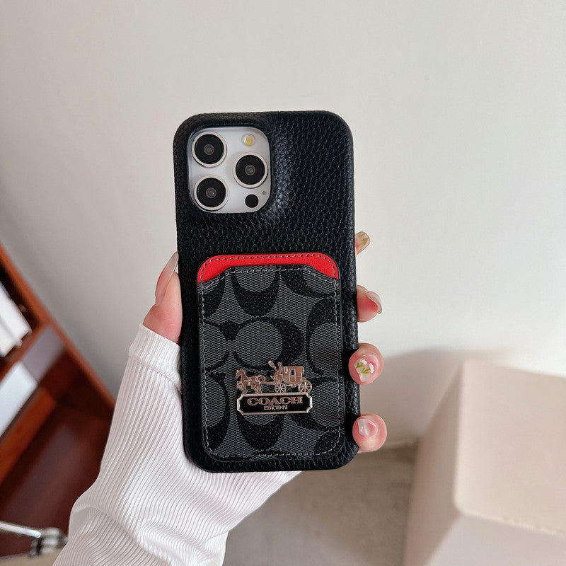 Coa saco de couro para iphone de couro